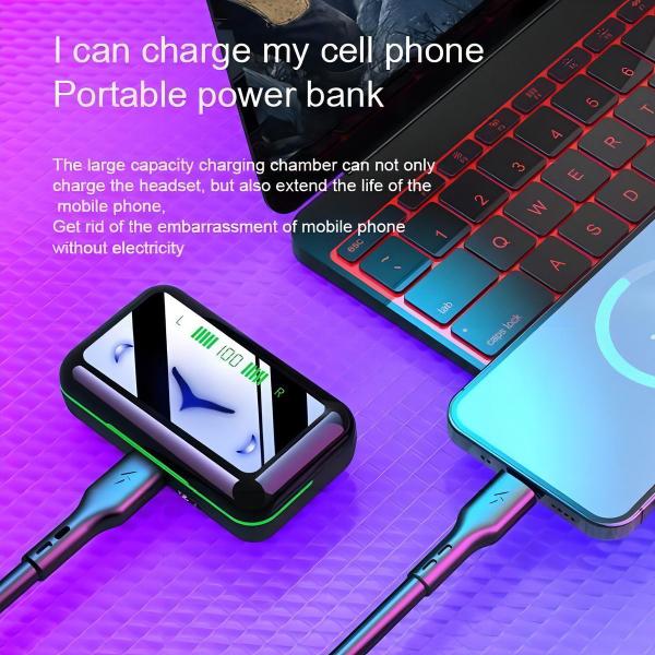 Imagem de Fone de Ouvido Sem Fio Power Bank Para iPhone 15 Pro