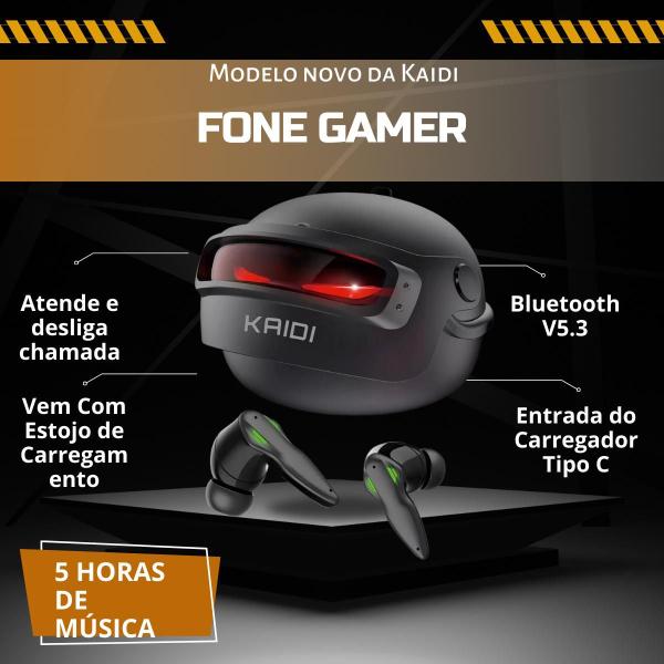 Imagem de Fone De Ouvido Sem Fio Tws Bluetooth 5.1 Original Kaidi Game