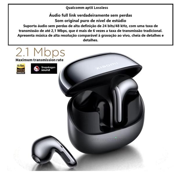 Imagem de Fone De Ouvido Sem Fio XiaomiBuds 5 Preto Graphite M2341E1