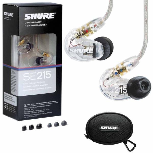 Fone De Ouvido Shure In Ear Se215 Original Transparente Imagem de Fone De Ouvido Shure In Ear Se215 Original Transparente