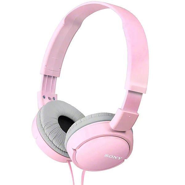 Imagem de Fone de Ouvido Sony MDR-ZX110/PZ com Cabo de 1.2 Metros - Rosa/Branco