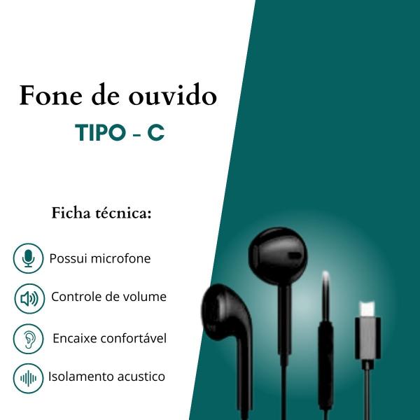 Imagem de Fone De Ouvido Type-c compatível com Samsung Note 10 e 20