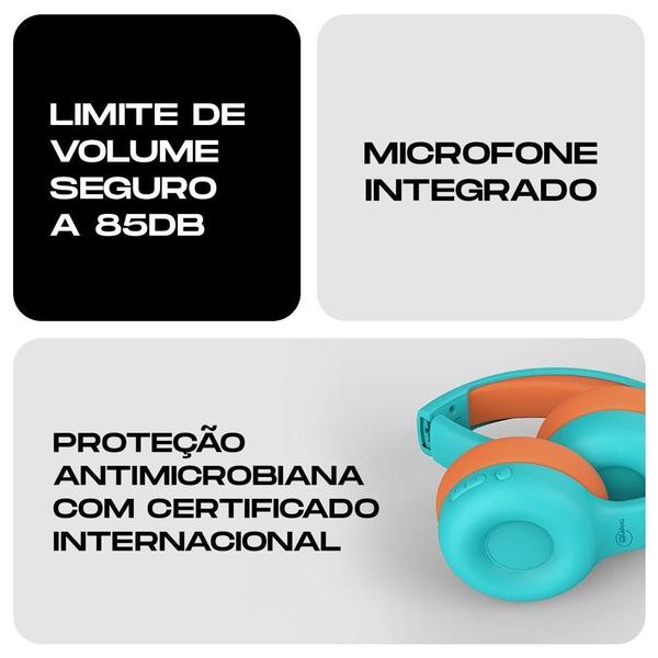 Imagem de Fone de Ouvido We.Duo Kids C100, Originais iPlace, Verde/Laranja