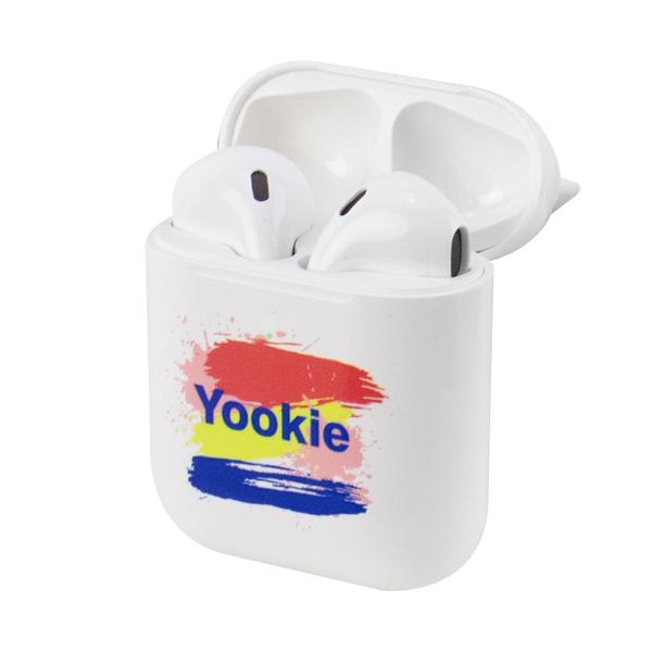 Imagem de Fone de Ouvido Yookie YKS19 - Bluetooth - Branco e Rosa