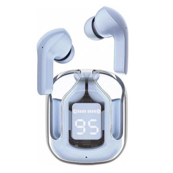 Imagem de Fone Ear Acefast T6 Wileress BT LED Ice Blue 6.5H