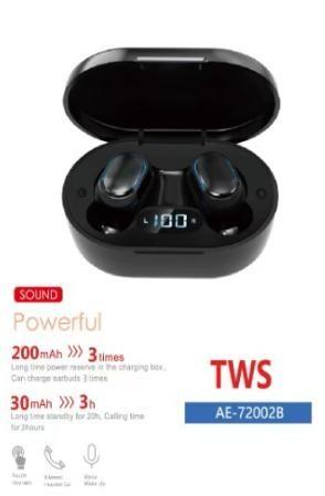 Imagem de Fone Ear Sate AE-72002B Bluetooth Black