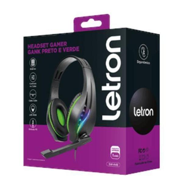 Imagem de Fone Gamer Gank Estereo Led Driver Letron 74422