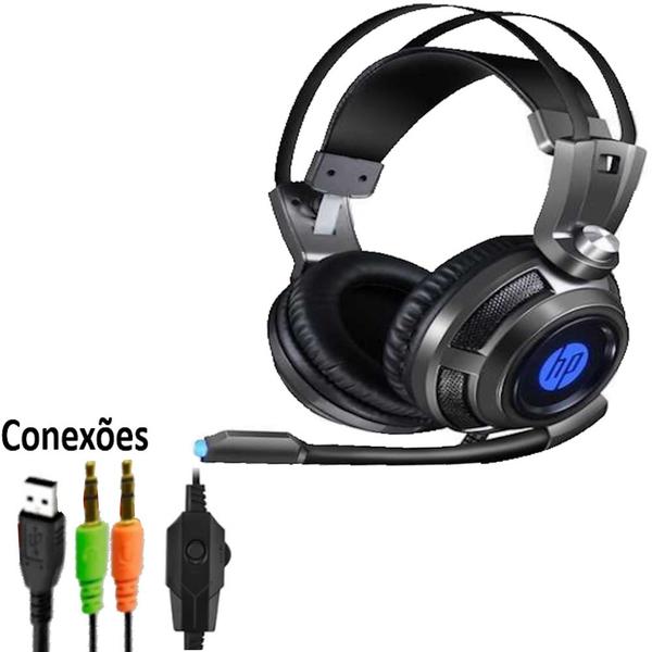 Imagem de Fone Gamer Headset HP PC C/ Microfone H200