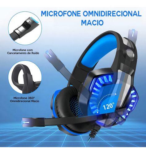 Imagem de Fone Gamer Headset Knup Kp-491 Led Pc Ps4 X One