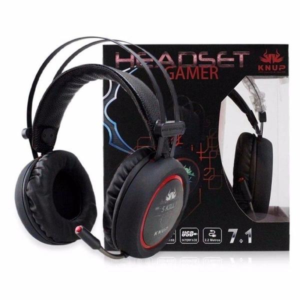 Imagem de Fone Headphone Gamer Surround 7.1 P2 USB Microfone KP-401