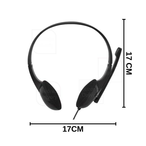 Imagem de Fone Headset Basic P3 Multilaser Preto E Cinza - Ph367