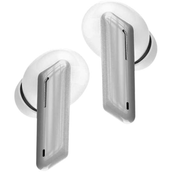 Imagem de Fone Headset Bluetooth Geonav - Branco Prata