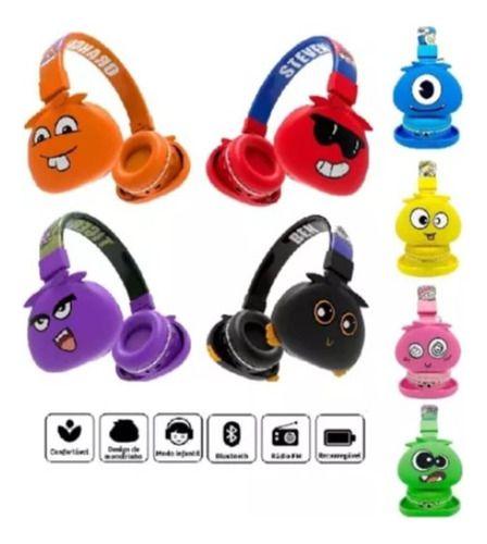 Imagem de Fone Headset Bluetooth Infantil Com Abafador Jellie Monster