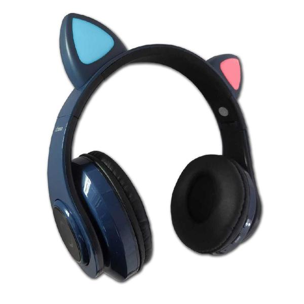 Imagem de Fone Headset Bluetooth Orelha Gato Gatinho Led Fone Pc Game