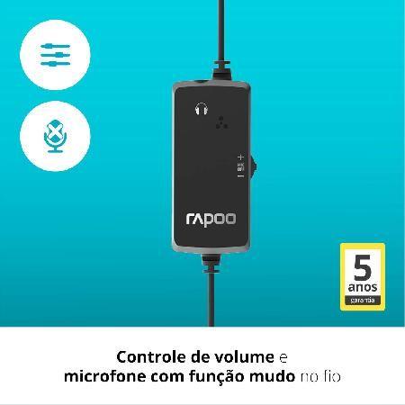 Imagem de Fone Headset Com Microfone Sem Ruído Usb Pc Notebook Ra020 Preto