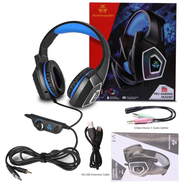 Imagem de Fone Headset Gamer Azul Infokit Usb Gh-X2000 Pc -  P2