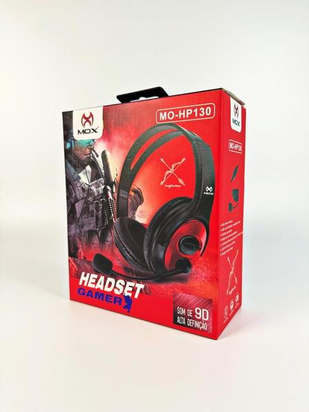 Imagem de Fone Headset Gamer Com Fio E Microfone Mox MO-HP130