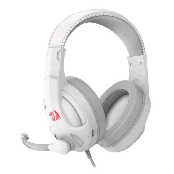 Imagem de Fone headset gamer cronus h211w-rgb 3.5mm redragon branco