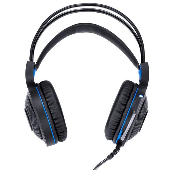 Imagem de Fone Headset Gamer Lugh Led Azul Usb Com Microfone Flexivel