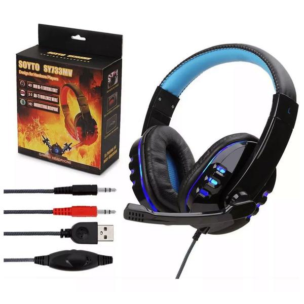 Imagem de Fone Headset Gamer P2 com Microfone Sy733mv - Soyto