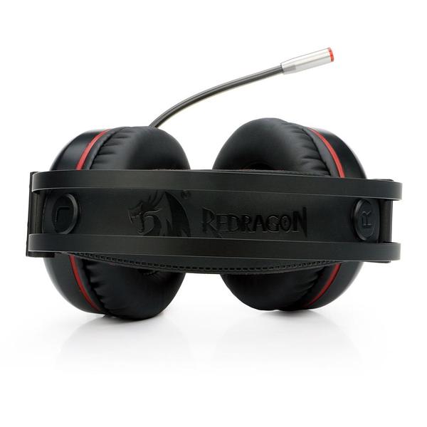 Imagem de Fone Headset Gamer Redragon Minos 7.1  Preto c/ Vermelho LED