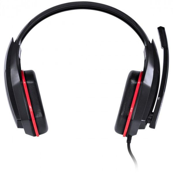 Imagem de Fone headset gamer vx gaming ogma p2 stereo com microfone - preto e vermelho