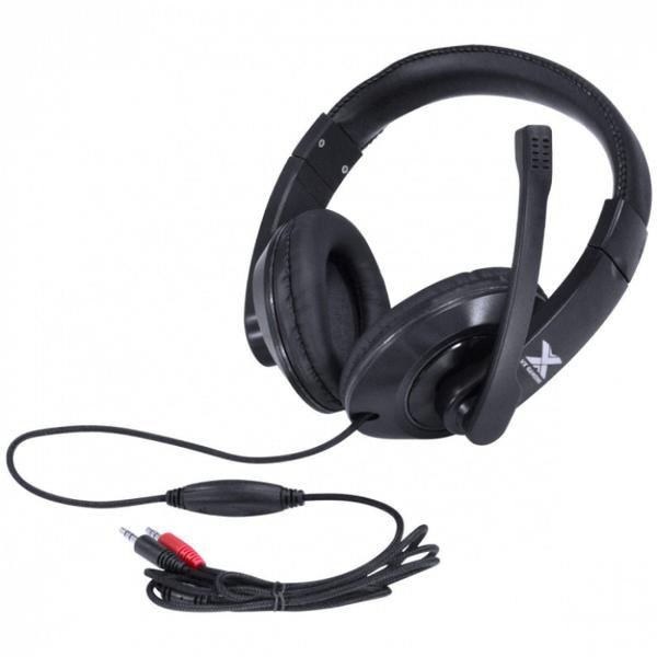 Imagem de Fone headset gamer vx gaming v blade ii p2 estereo com microfone retratil e ajuste de haste - preto