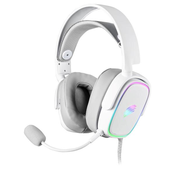 Imagem de Fone headset gamer zion hs415 rgb usb oex branco