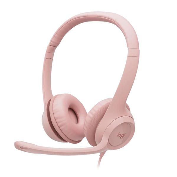 Imagem de Fone Headset Logitech H390 - Rose (981-001280)