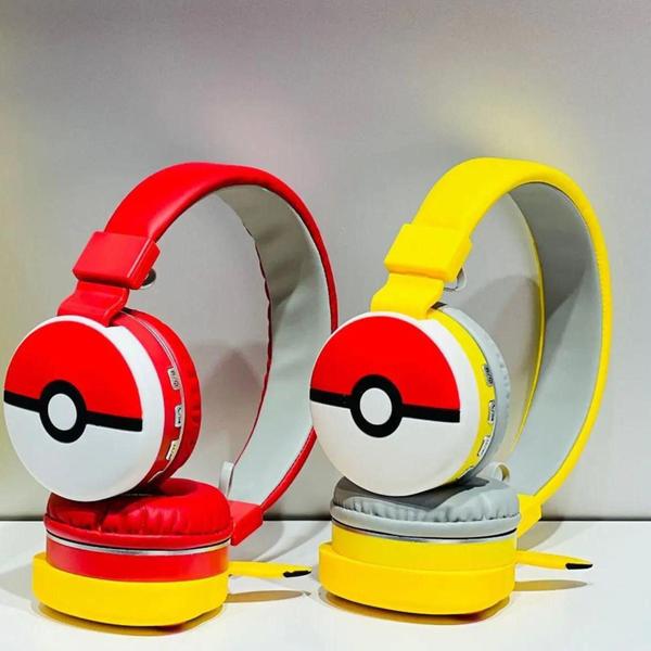 Imagem de Fone Headset Over-Ear Bluetooth Wireless Pikachu