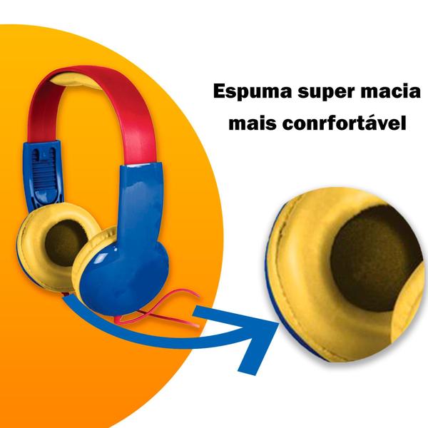 Imagem de Fone intafil com Adesivos Patrulha Canina Decorado resistênt