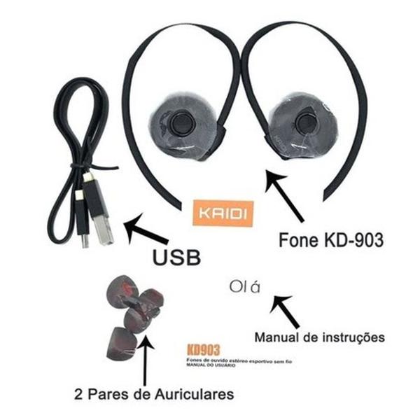 Imagem de Fone Kaidi Kd-903 Bluetooth 4.1 Original Sport Inteligente Sem Fio Headset Wireless