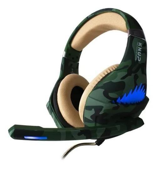 Imagem de Fone Knup Gamer Kp-Ga01 Pc/Ps4/One Camuflado