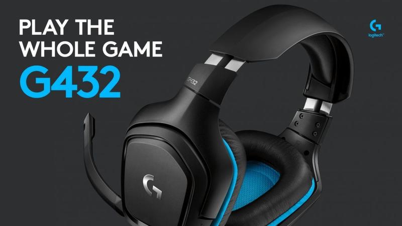 Imagem de Fone Logitech G432 Preto/Azul 981-000769