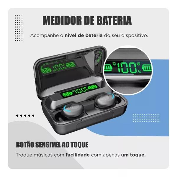 Imagem de Fone M10 De Ouvido bluetooth 5.1 Sem Fio tws Estéreo Com Pod Carregador Power Bank