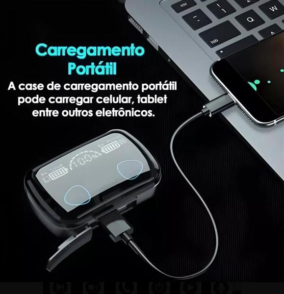 Imagem de Fone M10 Tws Com Microfone Bluetooth 5.1 9D