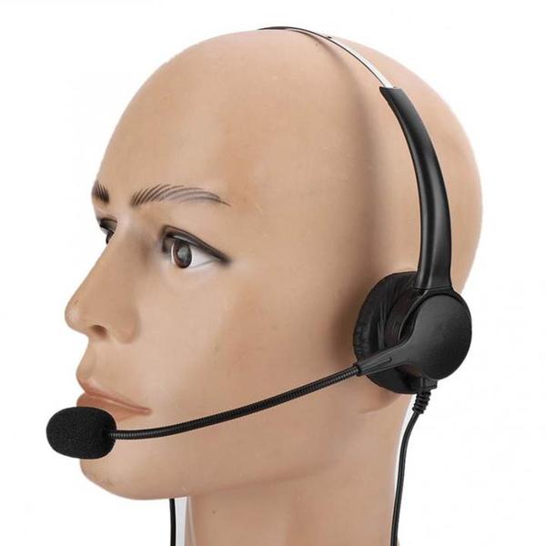 Imagem de Fone Microfone Headset de Cabeça Rj9 Para Central de Atendimento Online Escritório MT1011