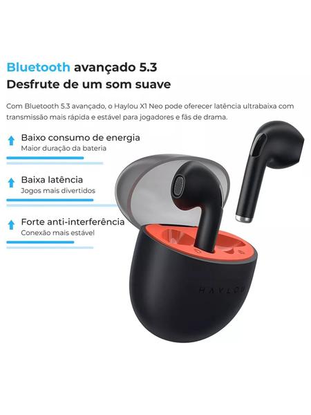 Imagem de Fone Ouvido Bluetooh Sem Fio In-Ear X1 Neo Cor Preto