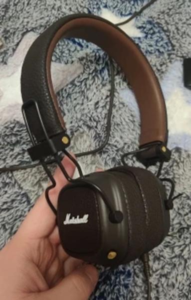 Imagem de Fone Ouvido Bluetooth Gamer Marshall Over Ear Dj Major I I I Marrom