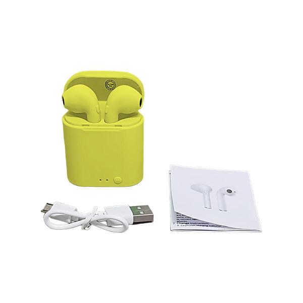 Imagem de Fone Ouvido Bluetooth S/ Fio Microfone A-169 Mini Amarelo