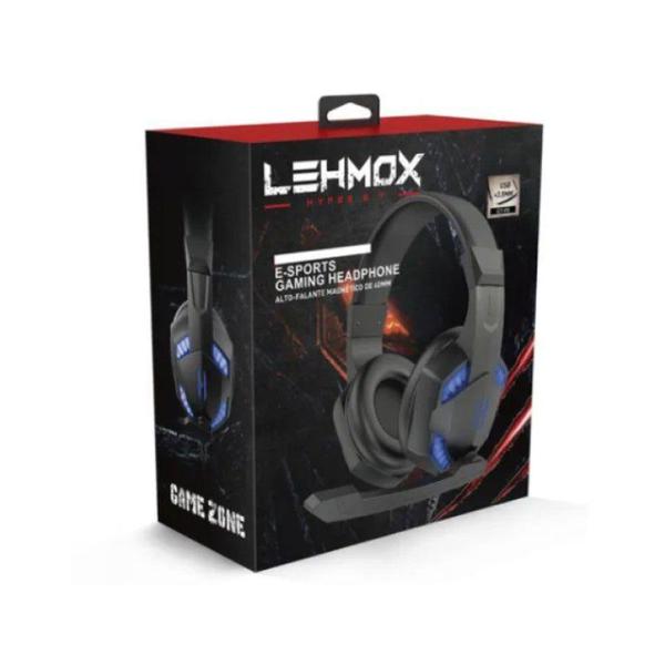 Imagem de Fone ouvido headset gamer microfone led gt-f6 lehmox cabo p3