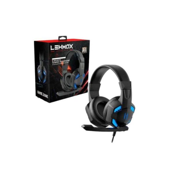 Imagem de Fone ouvido headset gamer microfone led gt-f6 lehmox cabo p3