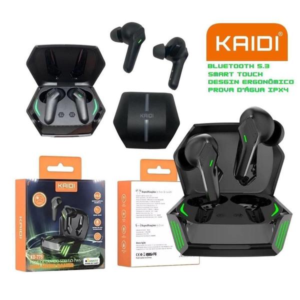 Imagem de Fone Ouvido Kaidi Kd-775 Bluetooth 5.3 775 Gamer 771 776