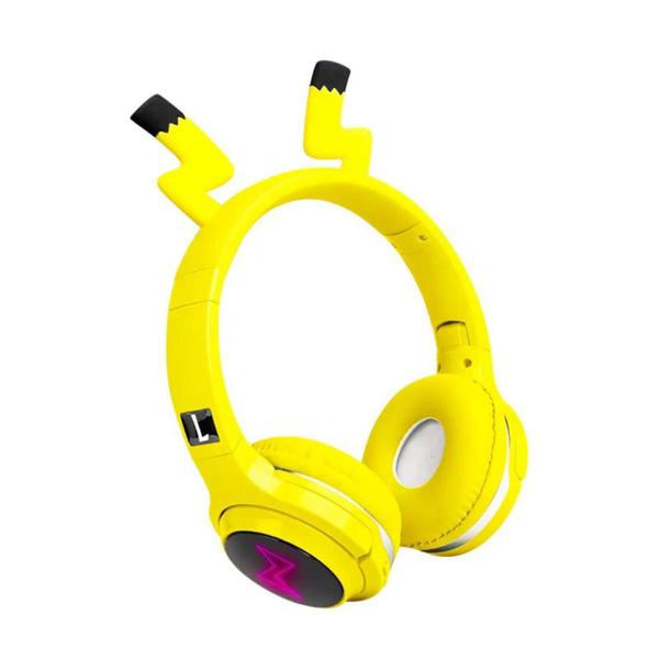 Imagem de Fone Over-Ear Bluetooth Wireless Pikachu Som Top Cor Amarelo