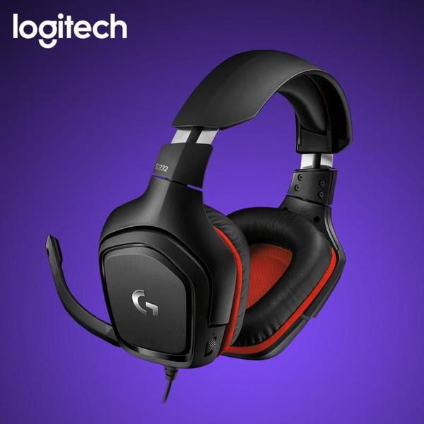 Imagem de Fone P2 Logitech G332 981-000755 Black/Red