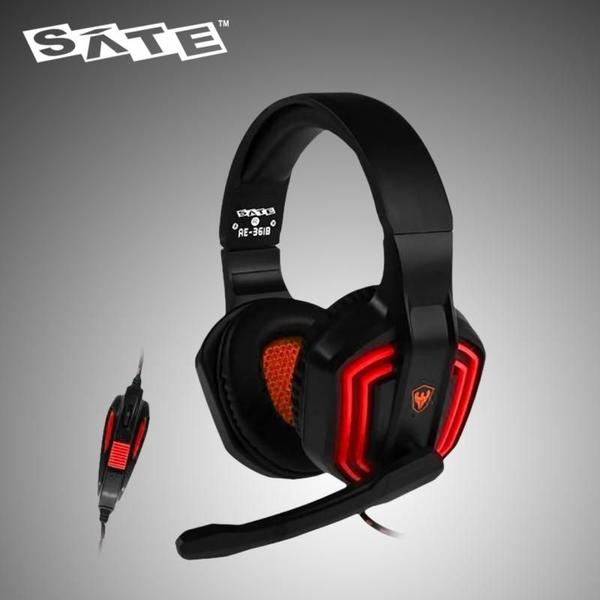 Imagem de Fone P2 Sate AE-361R Gaming Preto/Rojo