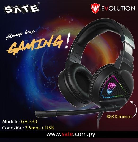 Imagem de Fone P2 Sate Gaming GH-530 RGB