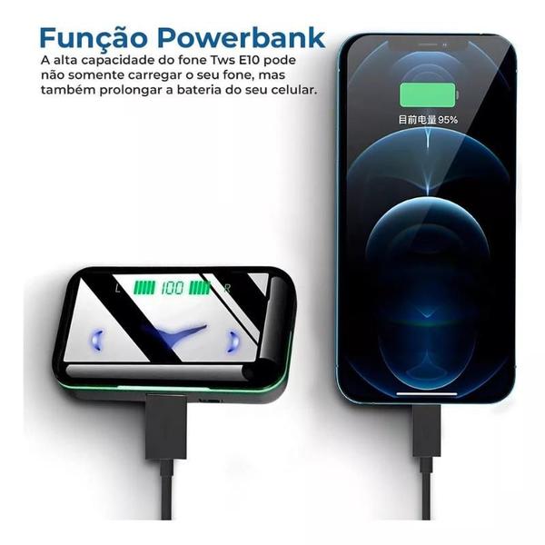 Imagem de Fone Sem Fio M10 Bluetooth A Prova Dágua E Powerbank