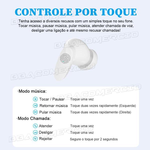 Imagem de Fone Sem Fio Vention Bluetooth 5.3 Tws Estéreo com Microfone