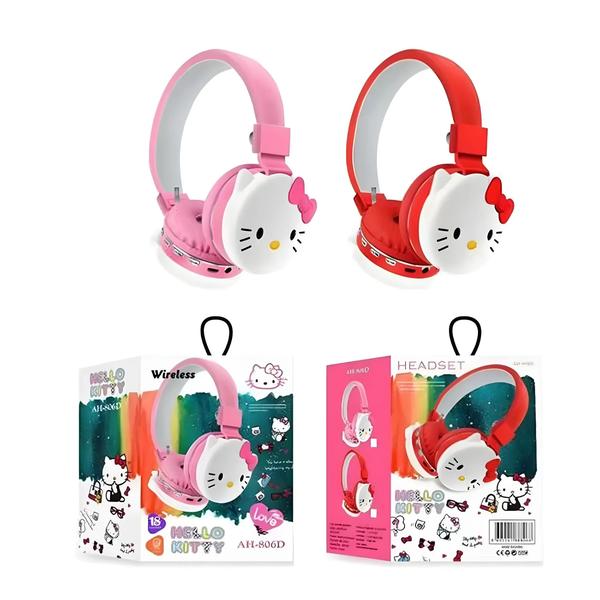 Imagem de Fones de Ouvido Bluetooth Hello Kitty - Sem Fio, Rosa, Dobráveis e Leves